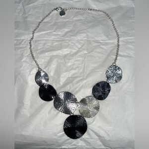5 for $25🔥Hammered Disks Fashion Statement Necklace